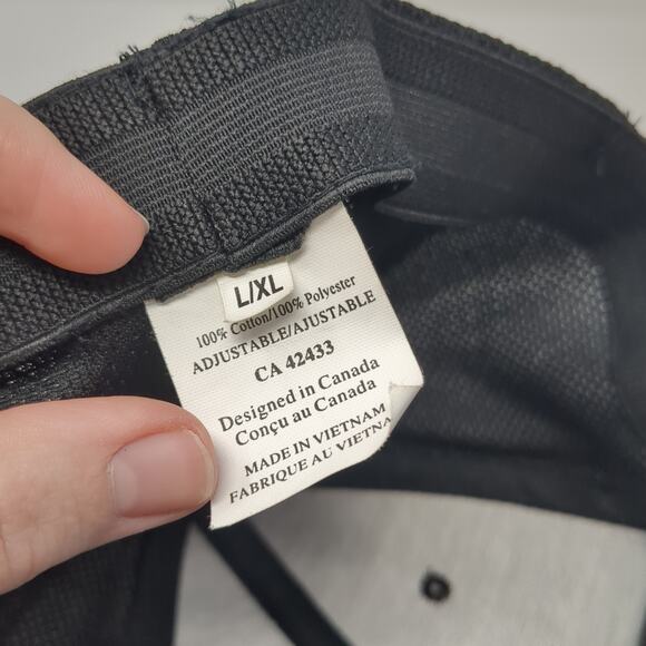 Pinnacle Services Fitted Hat Black XL Embroidered Stretch Vent Holes - Picture 8 of 8